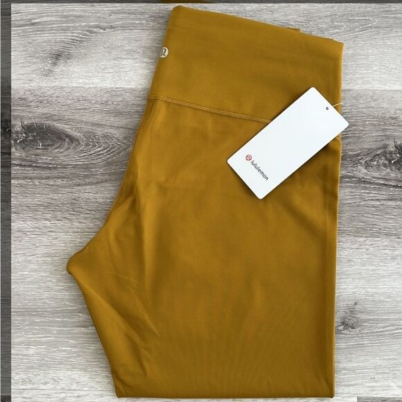 NWT Lululemon Wunder Train High-Rise Tight 25” Gold Spice - Picture 7 of 13